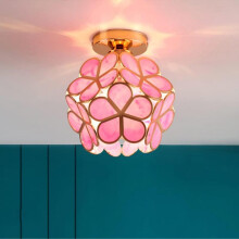 Plafonnier minimaliste scandinave moderne E27 pour entrée, couloir, balcon, chambre, rose