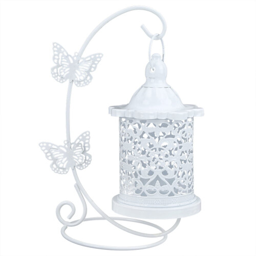 Birdcage Candle Holder Iron Vintage Hanging Lantern