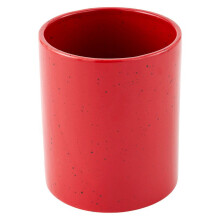 Recipiente de cerámica moteada para utensilios: 5,5" x 6,5"