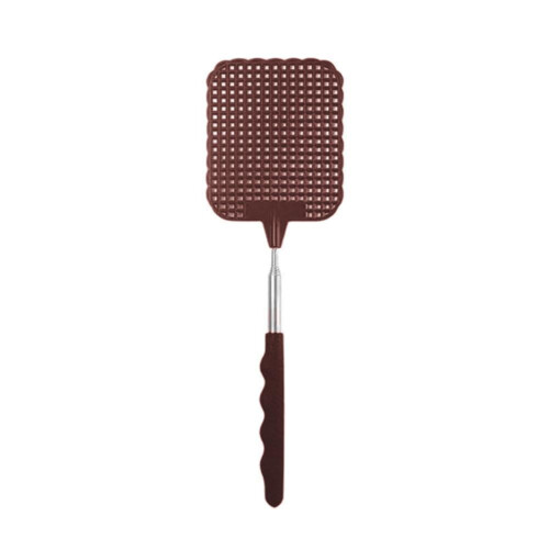 Tapette à mouches extensible, PP+PVC+acier inoxydable, 8 cm x