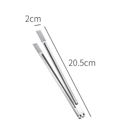 Grillzange aus Edelstahl, 20,5 cm