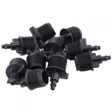 Capillary Tubing Adapter Black Plastic1/2" Barb10pcs for