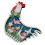 Træhane-ornament med lys – hvid, 14x5,5x3cm 1