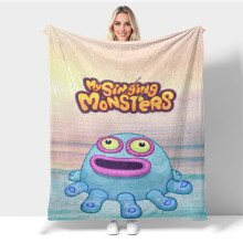 Couverture en flanelle My Singing Monsters 40 x 30 pouces