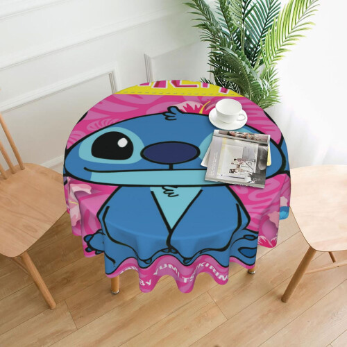 Polyester Round Tablecloth 60 in – Water-Resistant &