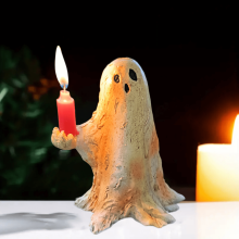 Figurka z żywicy w kształcie ducha, dekoracja na Halloween