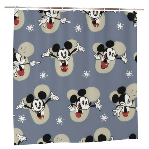 Mickey Mouse shower curtain waterproof polyester one size
