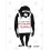 Banksy Monkey Graffiti Art Print – Laugh Now Red Stripes 1
