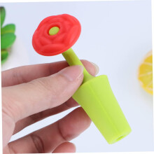 Bouchon de bouteille en silicone avec motif de feuille – Lot de 1