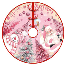 Jupe de sapin de Noël rose 91 cm
