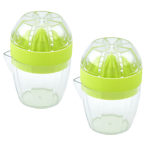 Presse-citron manuel – Gobelet en plastique vert, 10,5 cm