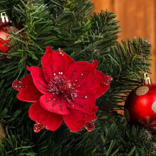 Glitter Magnolian oksat joulukuuseen ja seppeleeseen