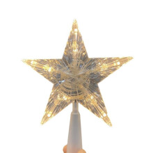 LED gold star tree topper Christmas decoration