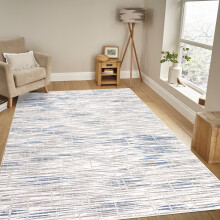 Abstract area rug for home office, non-slip, 4 ft x 6 ft