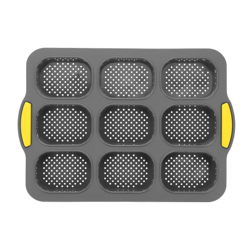 Set de forme de copt din silicon antiaderente, format din 9 piese