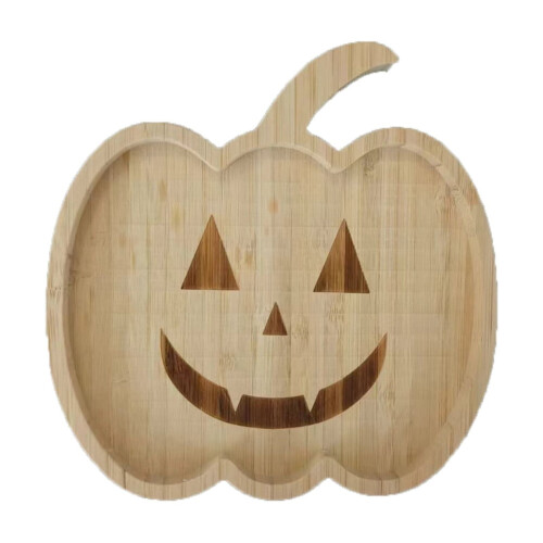 Ξύλινος δίσκος με γλυκά για το Halloween με εορταστικά σχέδια