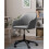 Beliani Desk Chair VENICE Velvet Grey 2
