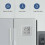 (white/onesize) Ultra Thin Electronic Clock Simple Digital Clocks Wall Mounted LCD Disp 3