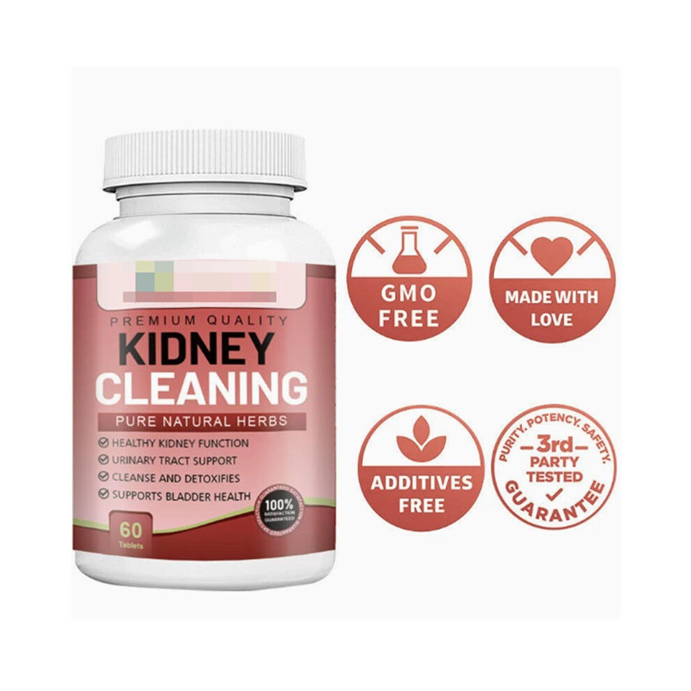 (1Pc) Natural Kidney Cleanse & Detox Supplement, Pure Herbal Formula for Kidney, Urinary Tract & Bladder Health, 60 Tablets