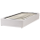 Beliani Ottoman Bed without Headboard DINAN Fabric Light Grey 90 x 200 cm (EU Single) 4