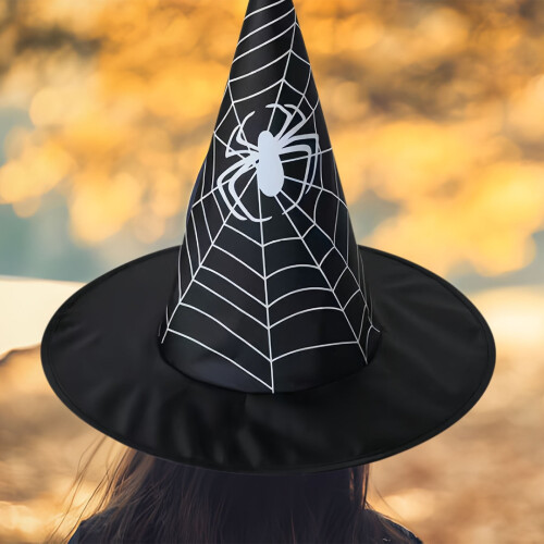 Black Witch Hat for Halloween Decoration 1 pc