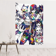 Fairy Tail gobelin vintage függőleges fali dísz 60x40 hüvelyk