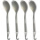 Titanium Spork Set4-Piece Food-Grade 1