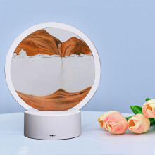 Sablier décoratif en verre orange 350 g