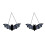 Stained Acrylic Suncatcher Black Bat Decoration 2PCS 1