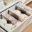 Retractable Drawer Partitions for Home Organization Black 1