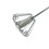 Batidora semiautomática de acero inoxidable de 28 cm 1