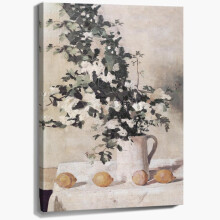 Vintage citromos és vadvirágos kancsó vászonkép 40x60 cm