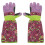 Rosa Gartenhandschuhe mit langen Bündchen – 1 Paar 1