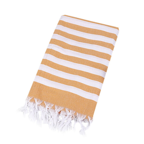 Serviette de plage turque en coton avec franges et motif jacquard