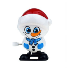 Wind-Up Christmas Snowman Toy, Clockwork Walking Ornament