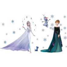 XXL Frozen Elsa Wall Decals, Removable Vinyl, 2 Sheets