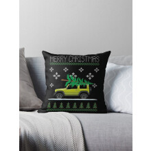 Funda de cojín decorativa navideña con diseño de Jimny de ASPORIC (1 unidad)