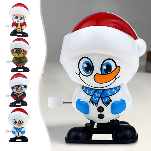 Wind-Up Christmas Snowman Toy