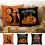 Jacenvly Halloween örngott bomullslinne pumpatryck 1