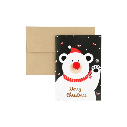 Christmas Greeting Cards 15 x 10.5 cm, Multicolour, Pack of