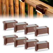 Solar Step Lights Warm White ABS IP65 1 Pack