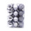 Staron 24-Piece Silver Shatterproof Christmas Tree Balls 1