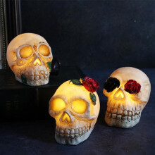 Décorations de crânes pour Halloween - Têtes de squelettes réalistes3