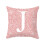 Satin Pillow Cases Letter Design 2 Pack 45x45 cm 1