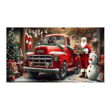 Christmas banner garage door cover 400x180 cm