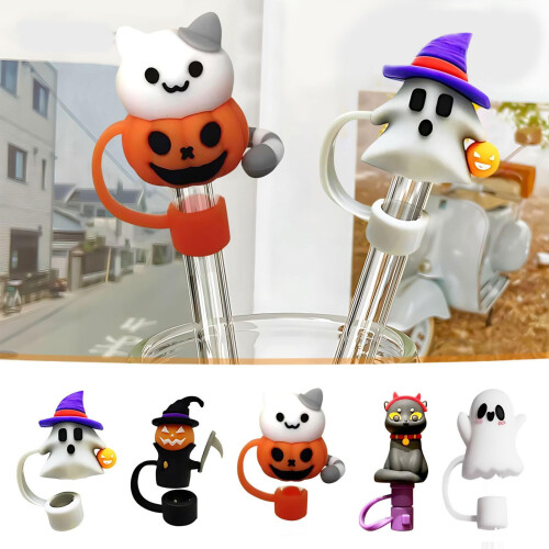 Silikon Halloween-koppkorksett, gjenbrukbare, 5 stk.