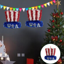 Ensemble de décorations patriotiques pour la fête du 4 juillet : bleu, rouge et blanc