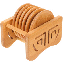 Bamboo Round Coasters Set of 4