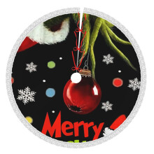 Grin-Ch Christmas Tree Skirt 48 Inch Rustic Holiday Decor