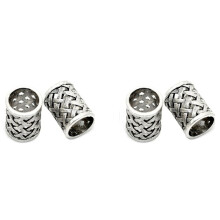 Vintage bronze hair bead rings for DIY jewelry
